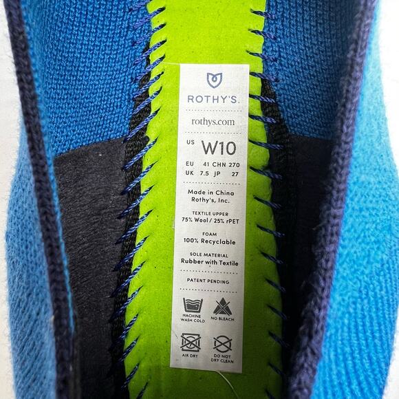 Rothy's Merino Tassel Loafer in Blue Limited Edition Size 10 - Picture 7 of 7